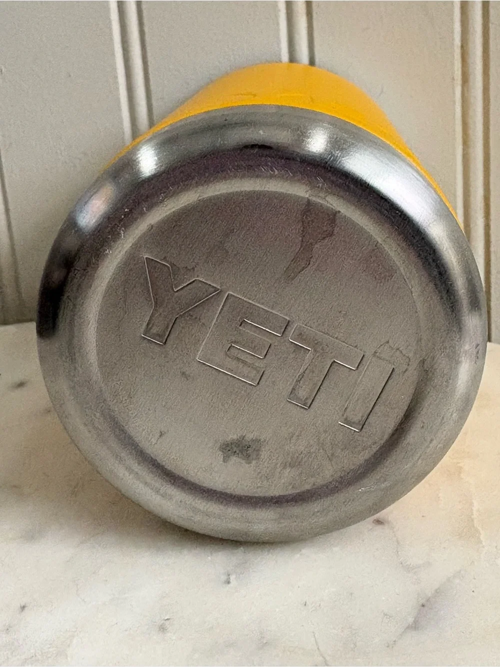 YETI Rambler 12oz Water Bottle Tumbler Yellow NO LID Travel Vacation School Hike - Picture 5 of 8